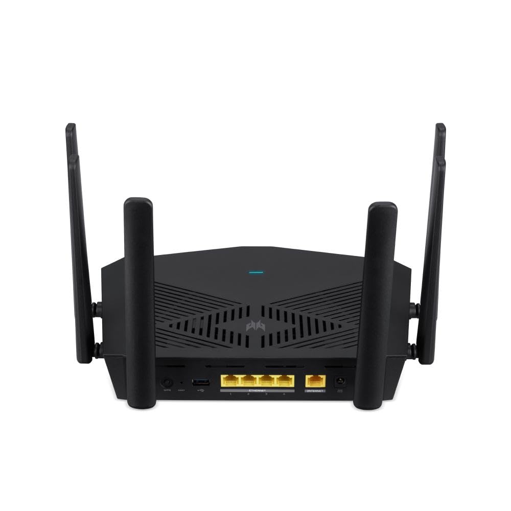 Roteador Acer Predator Connect W6x Wi-Fi 6 AX6000 de banda dupla